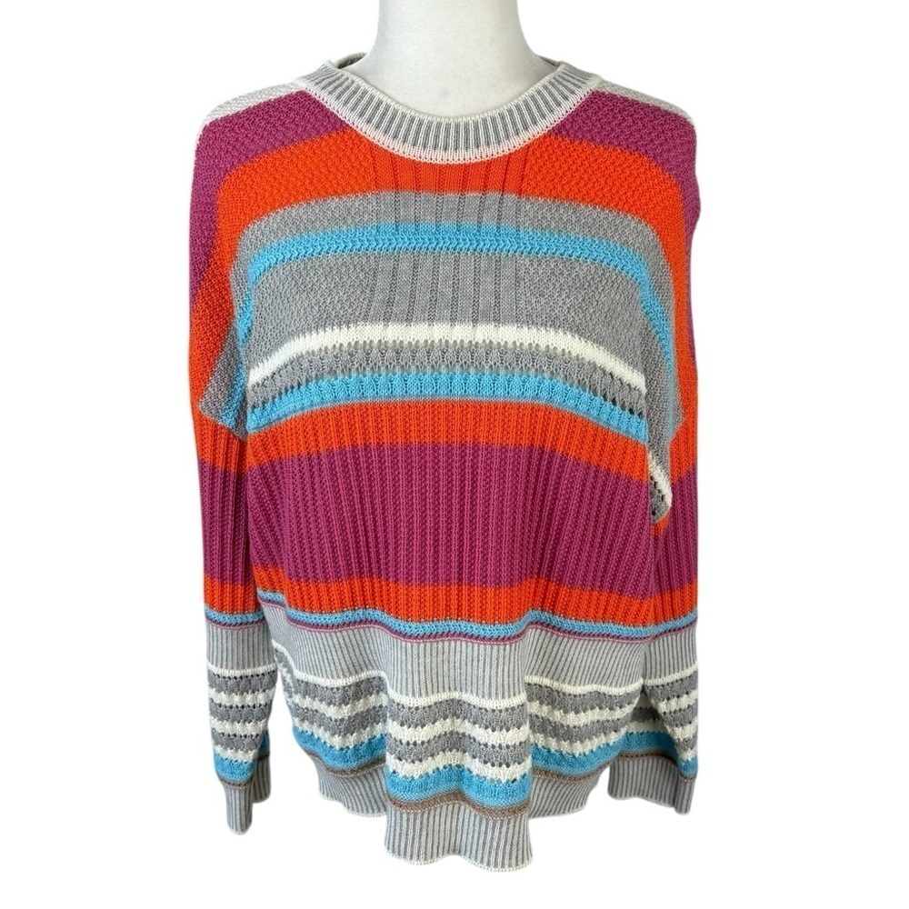Andrée By Unit Striped Pullover Knit Sweater Size M